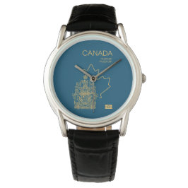 Canada passport wristwatch armbandsur