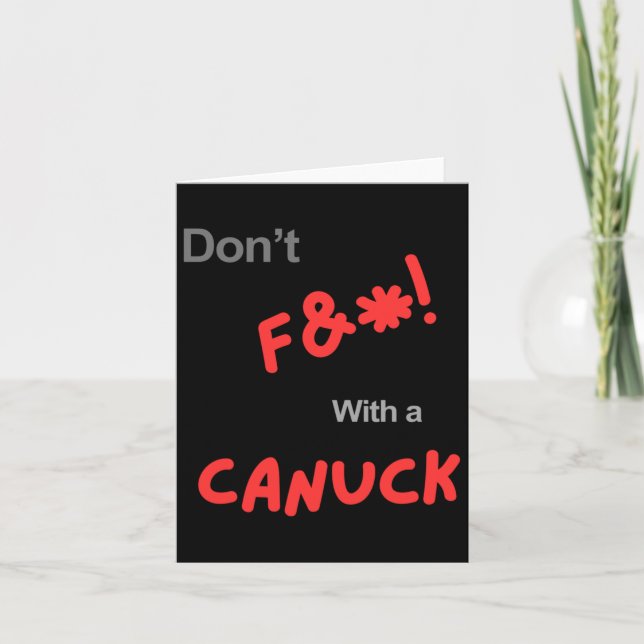 Canada Patriotism Sticker Kort (Framsida)