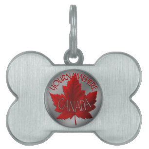 Canada Pet Souvenir Märkres Gifts Canada Hundbrick ID-bricka Husdjur