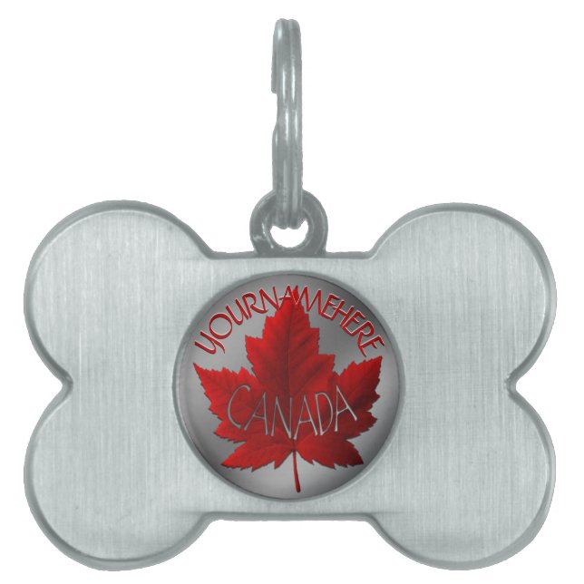 Canada Pet Souvenir Märkres Gifts Canada Hundbrick ID-bricka Husdjur (Framsidan)