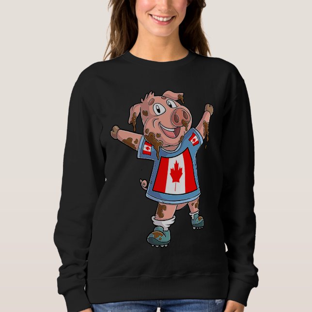 Canada pig fan t shirt (Framsida)