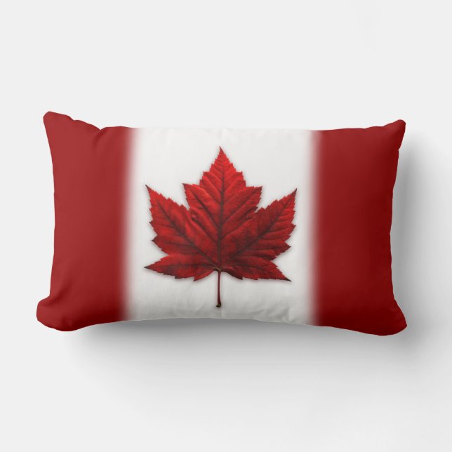 Canada Pillow Personlig Canadian Flagga Pillow Lumbarkudde (Framsida)