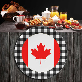 Canada Plate, buffalo plaid och Canadian Flagga