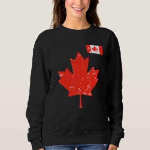 Canada Pride - Kanadensisk Lönnlöv och flagga Vint T Shirt