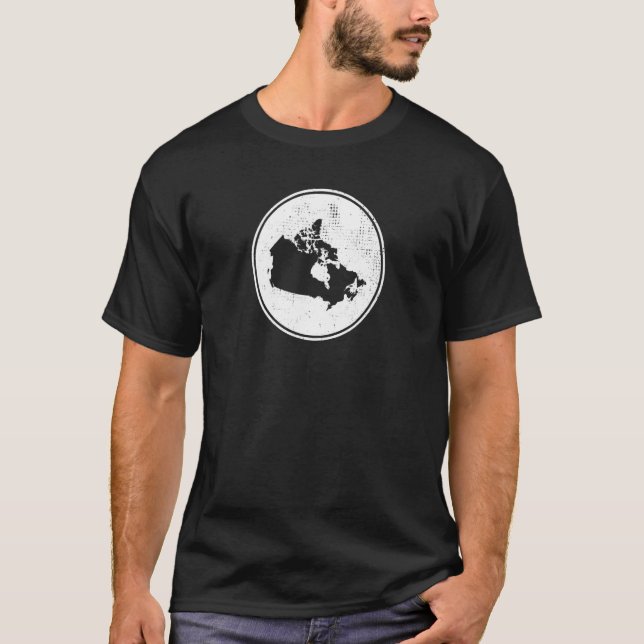 Canada Proud Canadian Flagga T Shirt (Framsida)