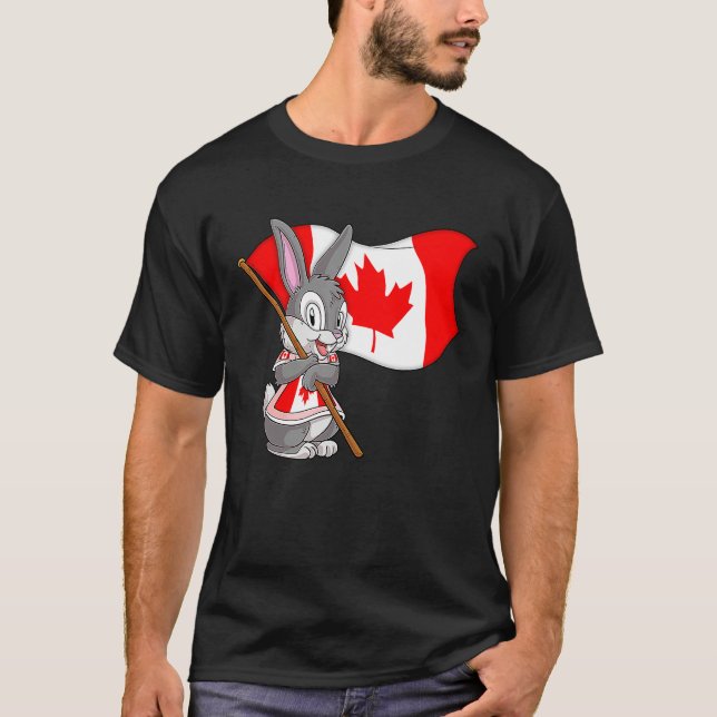 Canada Rabbit T Shirt (Framsida)