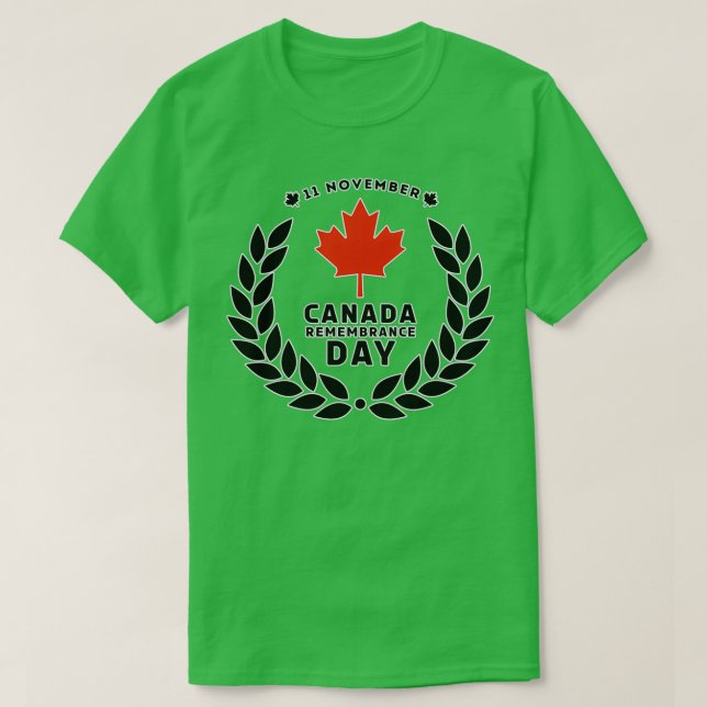 Canada Remembrance Day T Shirt (Design framsida)