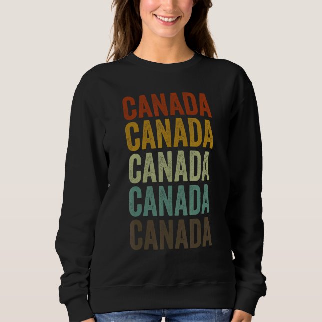 Canada Retro Vintage T Shirt (Framsida)