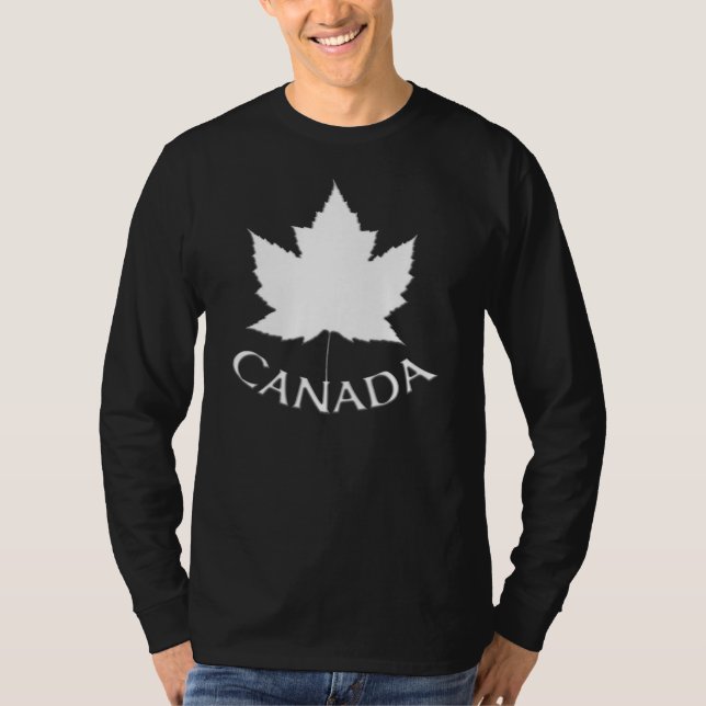 Canada Shirt Canada Souvenir Maple Löv T-shirts (Framsida)