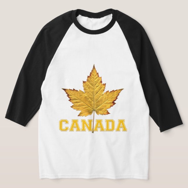 Canada Shirt Jersey Sporty Canada Souvenir Shirts T Shirt (Laydown)