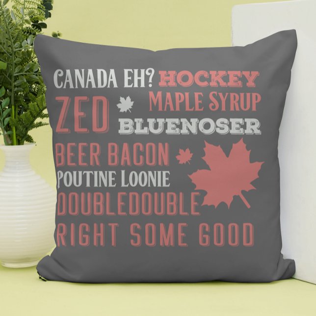 Canada Slang Tunnelbanan Art Kudde (Skapare uppladdad)