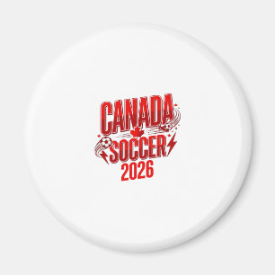 Canada Soccer 2026 Soccer Bold Land Typografi Magnet