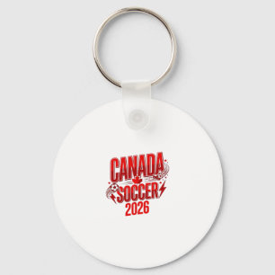 Canada Soccer 2026 Soccer Bold Land Typografi Nyckelring
