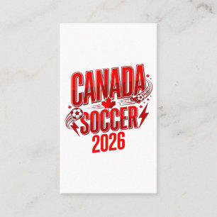 Canada Soccer 2026 Soccer Bold Land Typografi  Visitkort