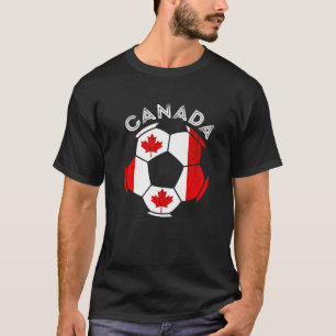 Canada Soccer Ball Canadian Flagga Canada Canada P T Shirt