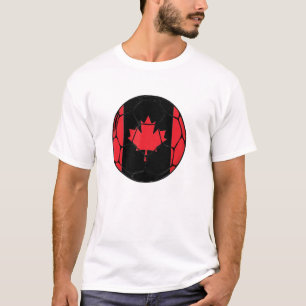 Canada Soccer Ball Flagga Jersey Futbol Canadian F T Shirt