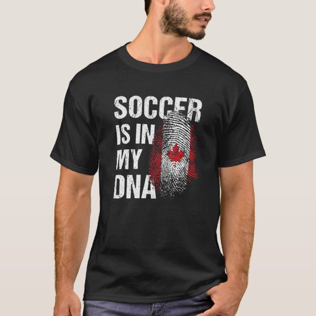 Canada Soccer Canadian Football Canada Futbol 1 T Shirt (Framsida)