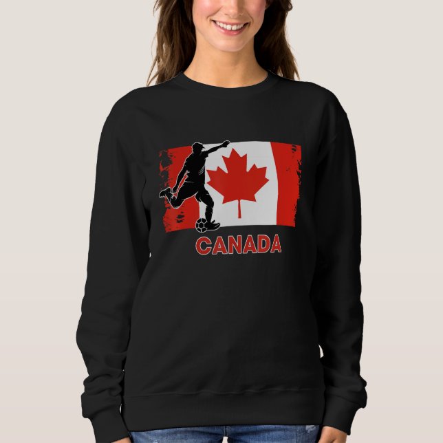 Canada Soccer Fan  2022 National Football Team Fla T Shirt (Framsida)