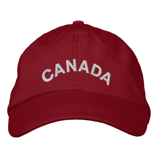 Canada Souvenir Basebollmössa Broderad Anpassa Keps (Framsida)