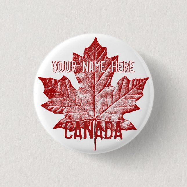 Canada Souvenir Buttons Personlig Canada Button Knapp (Framsida)