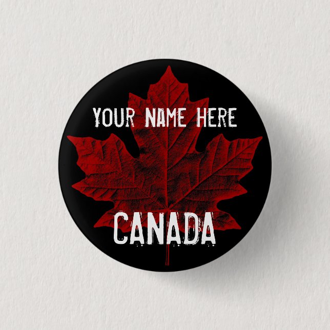 Canada Souvenir Buttons Personlig Canada Button Knapp (Framsida)