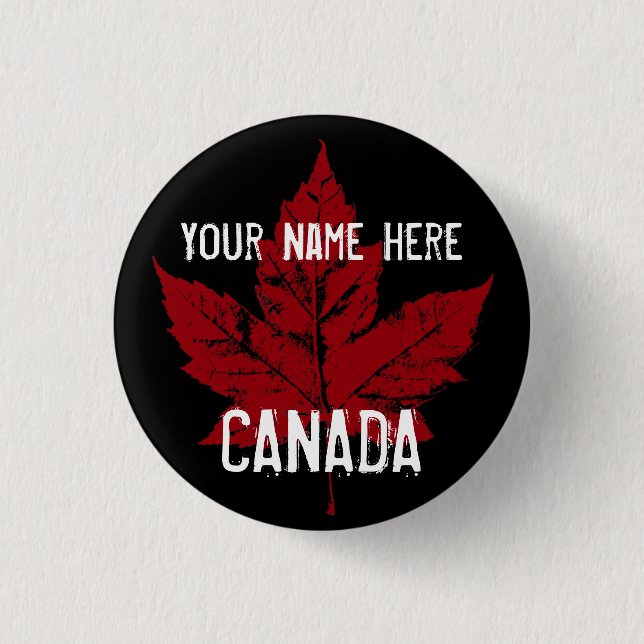 Canada Souvenir Buttons Personlig Canada Button Knapp (Framsida)