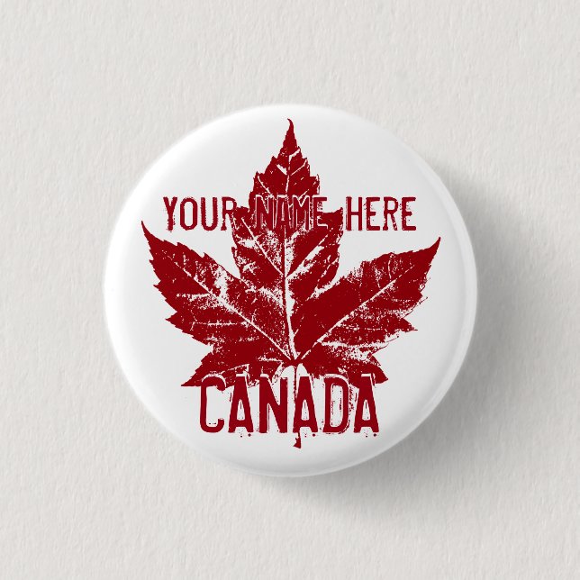 Canada Souvenir Buttons Personlig Canada Button Knapp (Framsida)