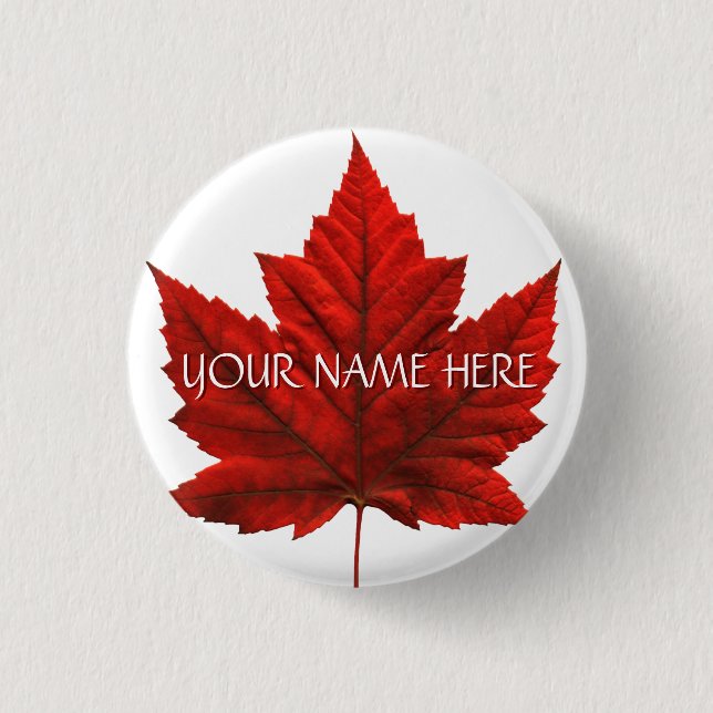 Canada Souvenir Buttons Personlig Canada Button Knapp (Framsida)