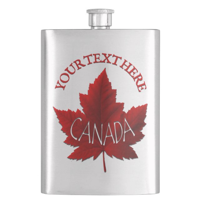Canada Souvenir Flask Anpassningsbar Canada Drink  Fickplunta (Framsidan)