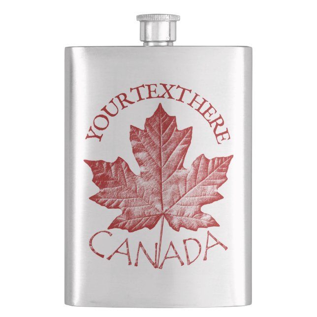 Canada Souvenir Flask Anpassningsbar Canada Drink  Fickplunta (Framsidan)