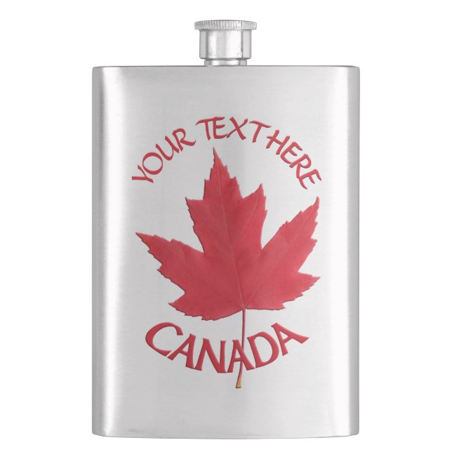 Canada Souvenir Flask Anpassningsbar Canada Drink  Fickplunta (Framsidan)