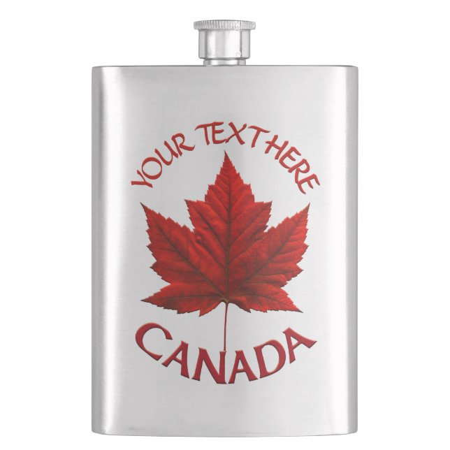 Canada Souvenir Flask Anpassningsbar Canada Drink  Fickplunta (Framsidan)