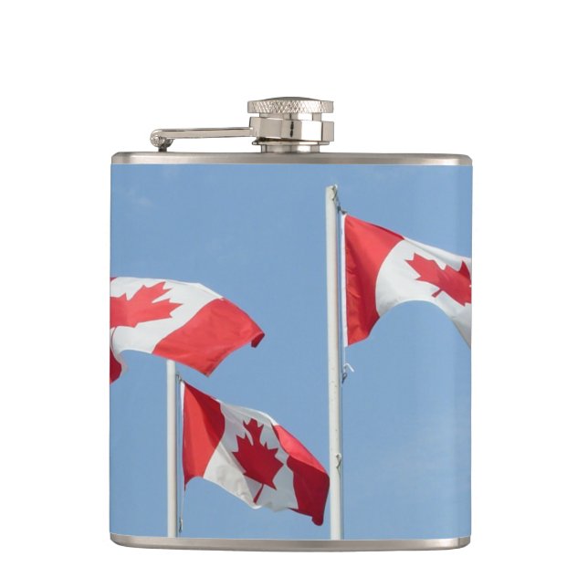 Canada Souvenir Flask Canada Flagga Drink Flask Gi Fickplunta (Framsidan)