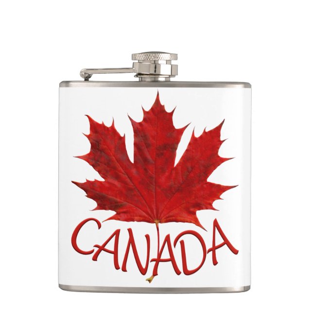 Canada Souvenir Flask Canada Flagga Drink Flask Gi Fickplunta (Framsidan)
