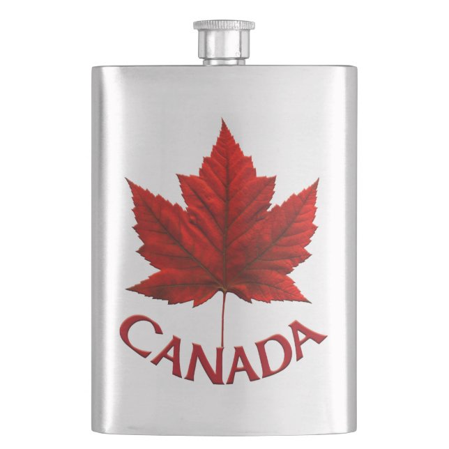 Canada Souvenir Flask Canada Flagga Drink Flask Gi Fickplunta (Framsidan)