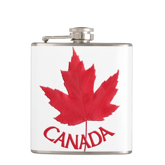 Canada Souvenir Flask Canada Flagga Drink Flask Gi Fickplunta (Framsidan)