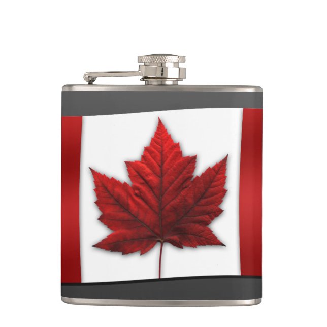 Canada Souvenir-kolv Kanada Flagga Drink Flasks Fickplunta (Framsidan)
