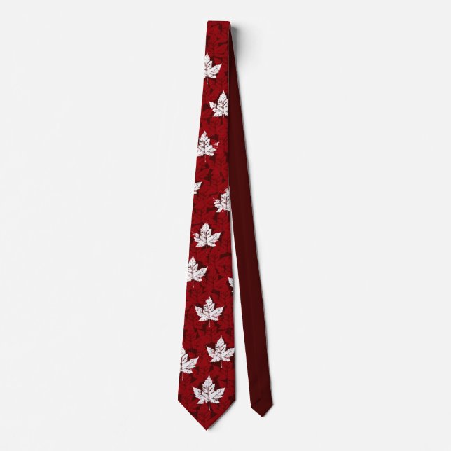 Canada Souvenir Tie Red Retro Mapleleaf Kanada Tie Slips (Framsida)