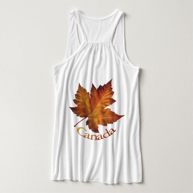 Canada Souvenir Women's Tanktop Canada Shirt Linne Med Racerback (Design baksida)