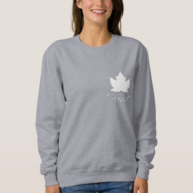 Canada Sweatshirt Women's Canada Shirts Customize T Shirt (Framsida)