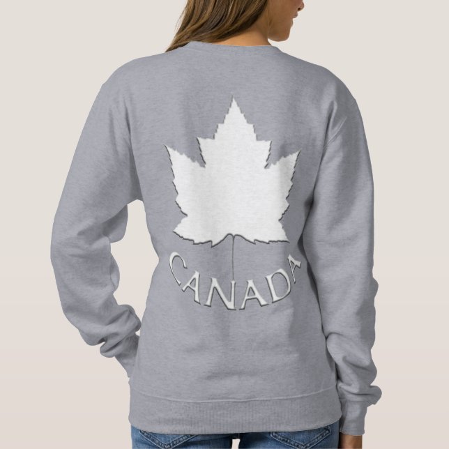 Canada Sweatshirt Women's Canada Shirts Customize Tee Shirt (Baksida)