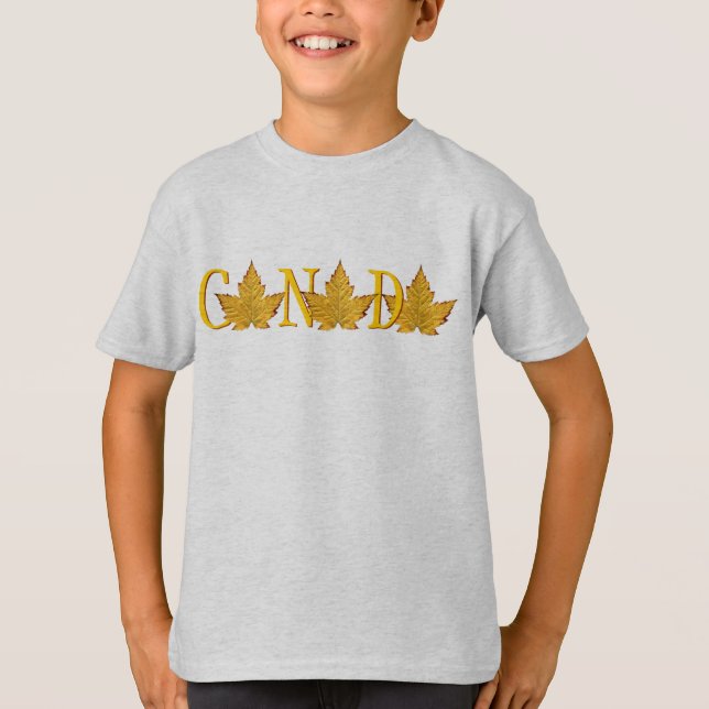 Canada T-shirt Souvenir Unisex Barn Canada Shirt (Framsida)