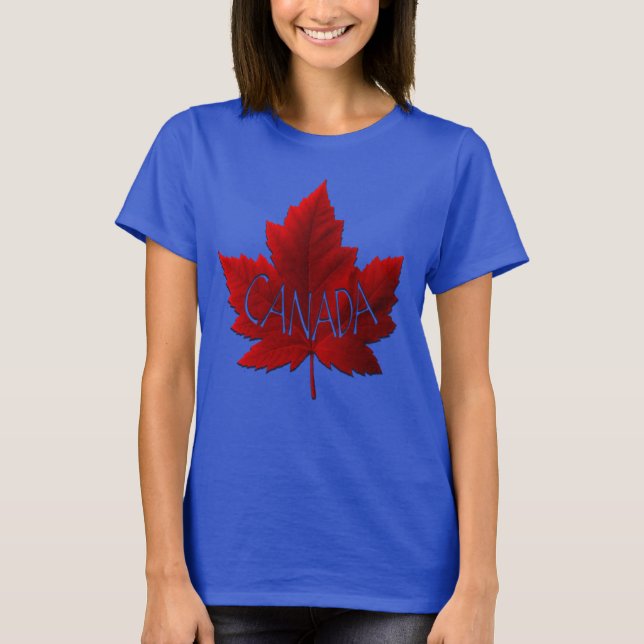 Canada T-Shirts Canada Maple Löv Shirt Organic (Framsida)