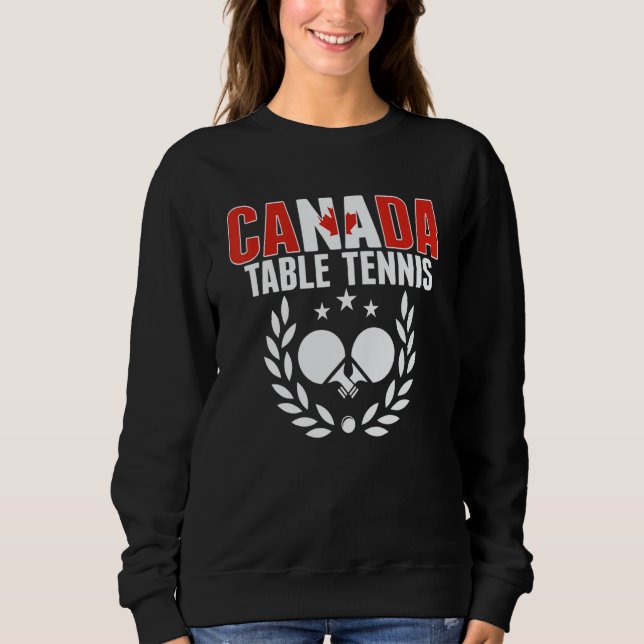 Canada Table Tennis   Canadian Ping Pong Team Supp T Shirt (Framsida)