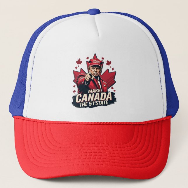 Canada the 51st State Trump Canadian Keps (Framsida)
