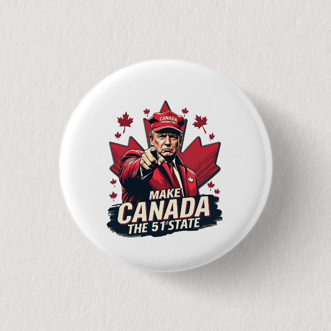 Canada the 51st State Trump Canadian Knapp (Framsida)