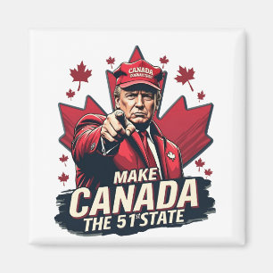 Canada the 51st State Trump Canadian Magnet