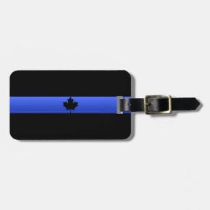 Canada Thin Blue Line Luggage Tag Bagagebricka