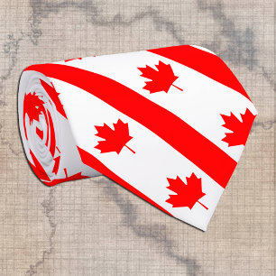 Canada Ties, mode Canadian Flagga, business Slips