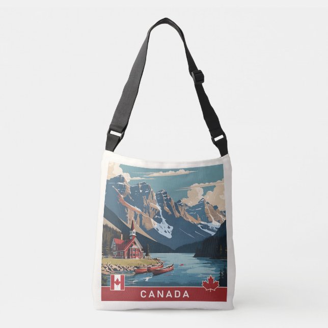 Canada Travel Poster Axelväska (Framsida)